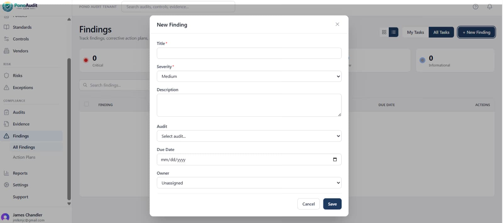 Severity, status, owner, due dates, no spreadsheet